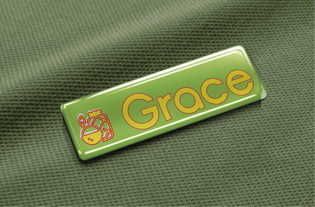 Name Badges Slim Juice Bar Grace